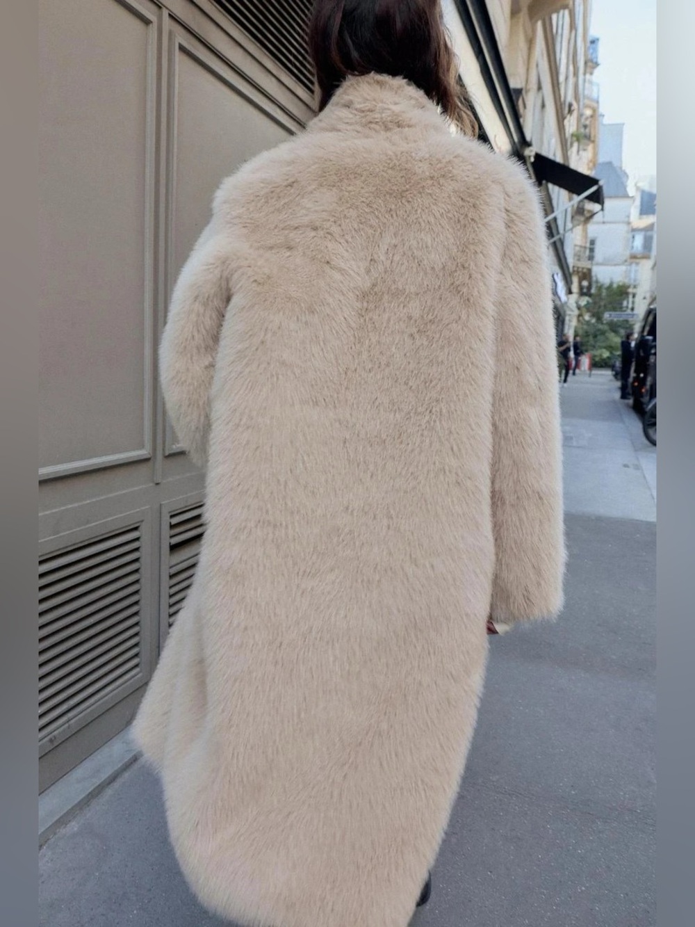 ZARA ~ Reversible Double Faced Faux Fur Coat - Picture 9 of 15